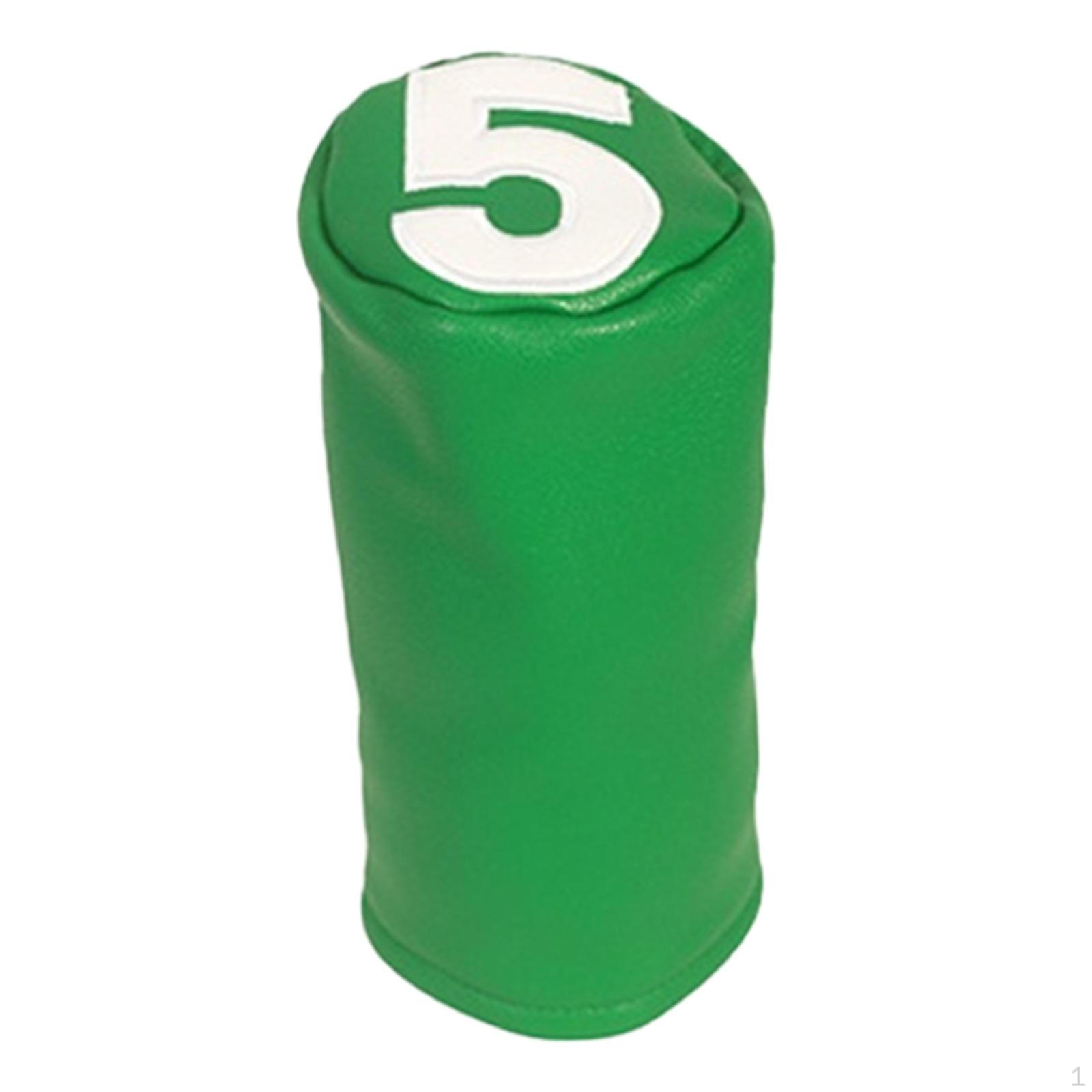 

Club Cover for Golf Woods, Cue Men And Women, Scratch-resistant, Velvet-lined, PU For 5 Wood
