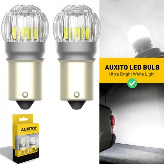 AUXITO 1156 7506 Светодиодные лампы заднего хода 6000K Супер яркие Белые Canbus