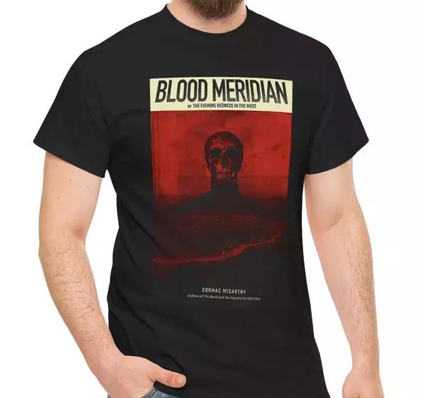 Blood Meridian Cormac Mccarthy Vintage Western Novel Men Women Summer T-Shirt Men's T-Shirt Crew Neck Cotton Unisex Tee