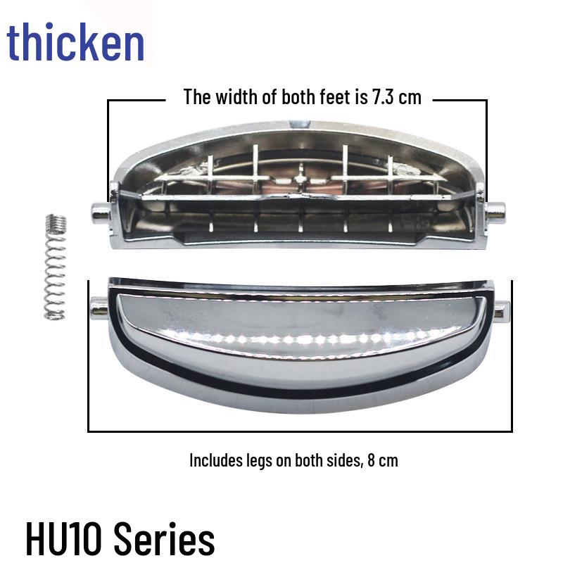 Universal Rice Cooker Accessories HU10: Lid Release Button, Switch Key, Handle, and Hook Rod.