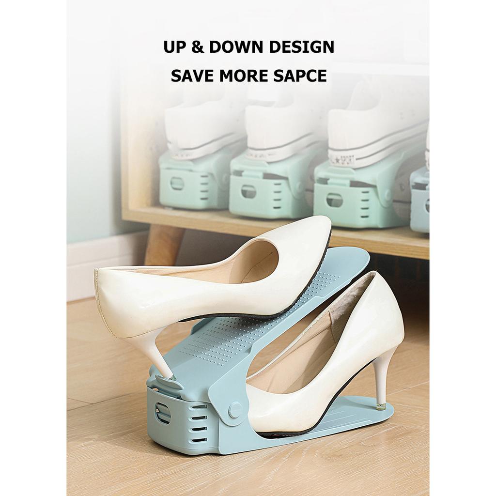 Nastavitelný úložný prostor Dvouvrstvý zesílený botník Vrstvená podpěra bot Stojan na boty na domácí ubytovně Úložný regál do botníku