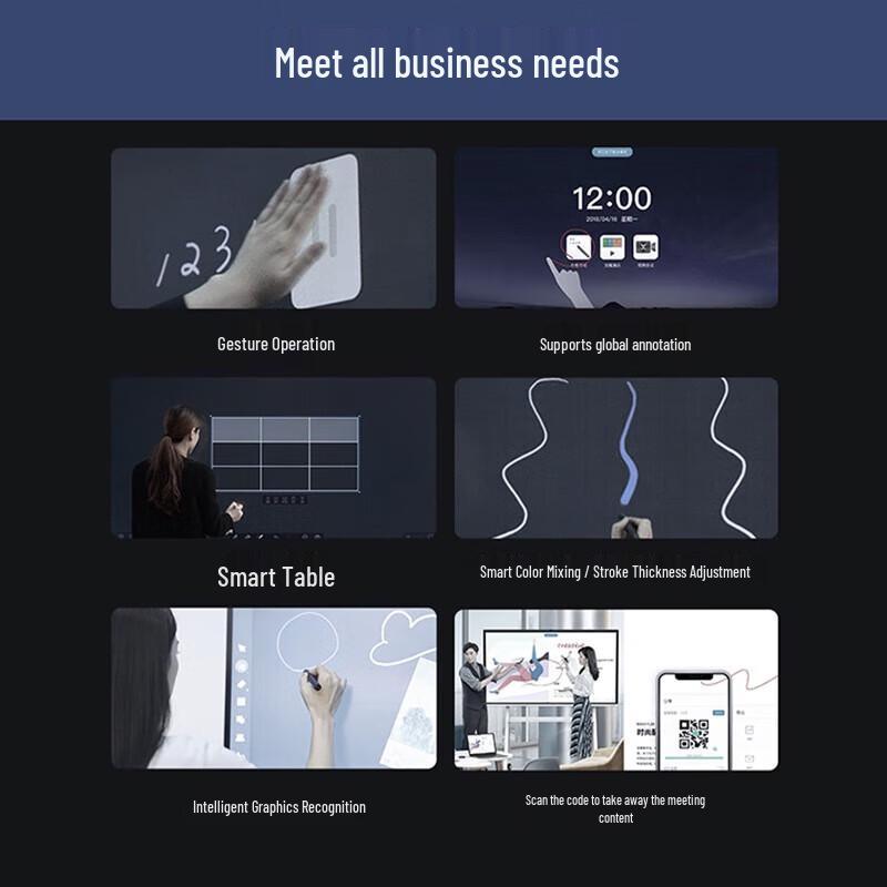 Leaderhub 65-inch 4K Flagship Interactive Conference Flat Panel with Dual System (CN Version)