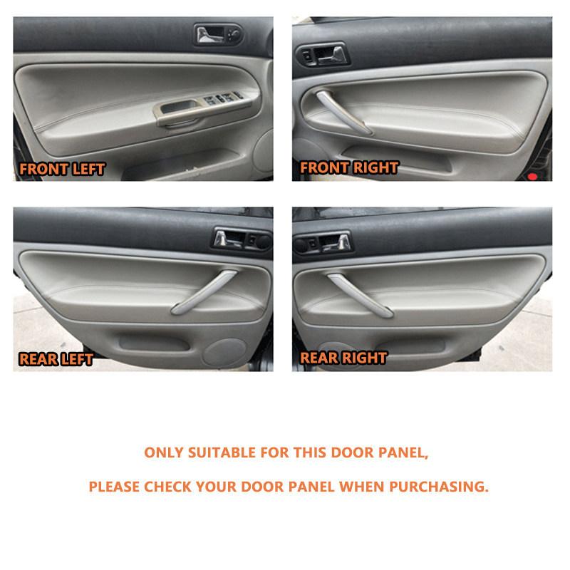 Car Inner Door Handle Armrest Panel Cover Accessories Trim For VW Passat B5 1998 1999 2000 2001 2002 2003 2004 2005 PU Leather