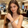 Delicate Chain Bracelet Women Irregular Cubic Zirconia Inlaid Adjustable Length
