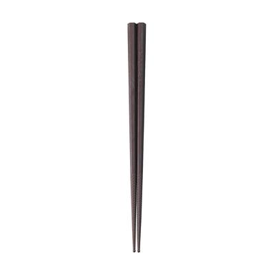 Akebono Sangyo Eating Chopsticks Brown 21cm Bag Made In Japan Commercial Products Double Embossed Tips for a Firm Grip and Less Slippery Double