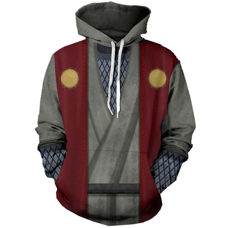Naruto 3D-Druck Hoodie für Paare - Frühling/Herbst Stil Sportbekleidung