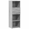 VidaXL Buffet haut sonoma gris 40x42,5x124 cm bois d'ingénierie, buffet, placard, armoire latérale, armoire, armoire de 846164