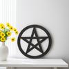 Carved Wooden Altar Pentacle Decoration Premium Wood Religious Ritual Sacrifice Tray Retro Style Altar Ornament Wooden Carving