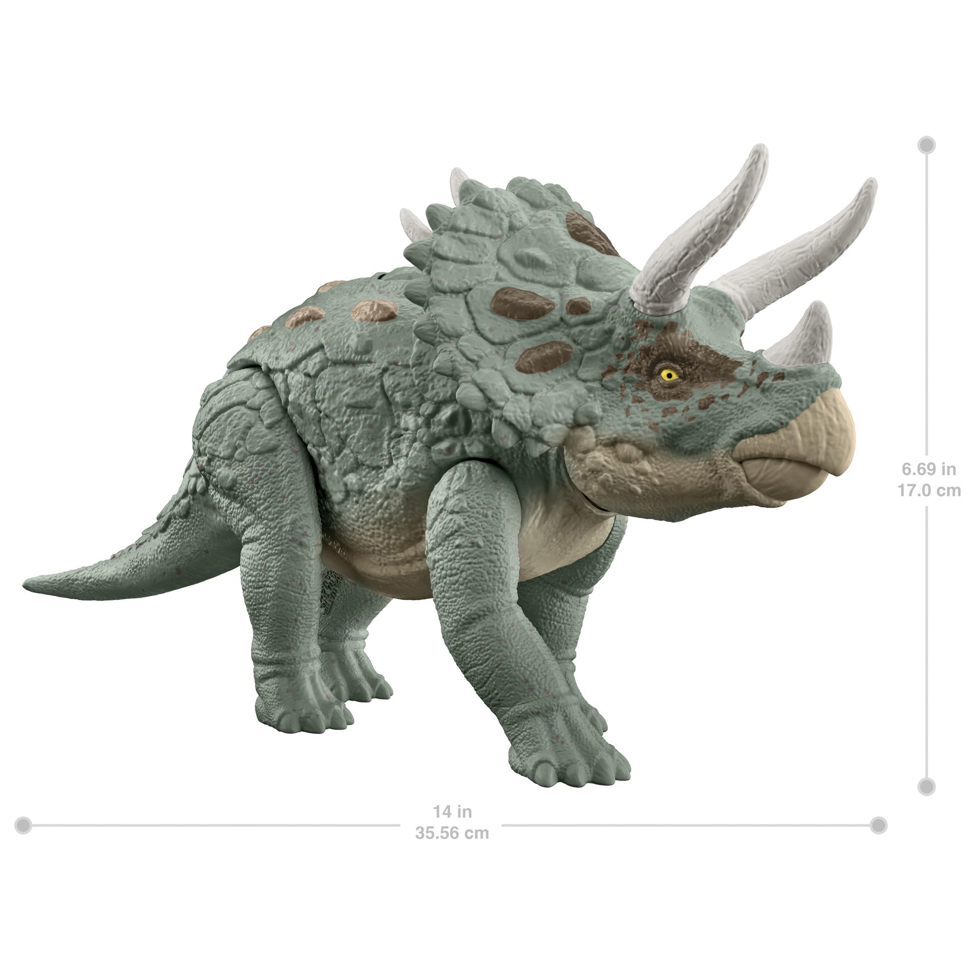 Mattel JURASSIC WORLD Big Triceratops Years Old and HTK79