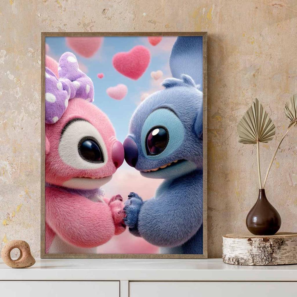 DIY Diamond Painting Stitch and His Girlfriend Cross Stitch Kit Mosaic Art Diamond Painting Full Circle Diamond Home Decoration