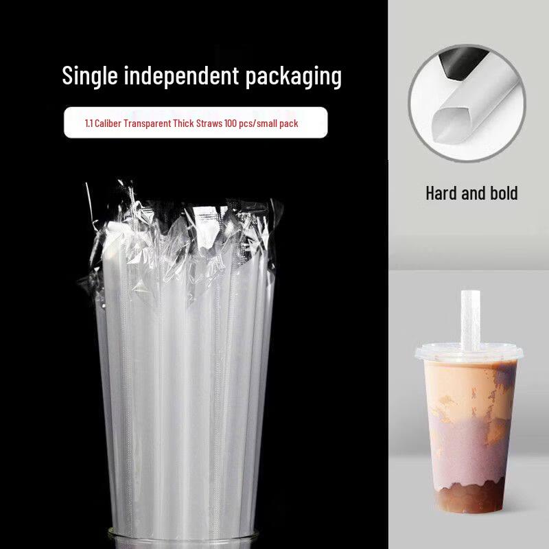 Individually Wrapped Food-Grade Disposable Plastic Straws