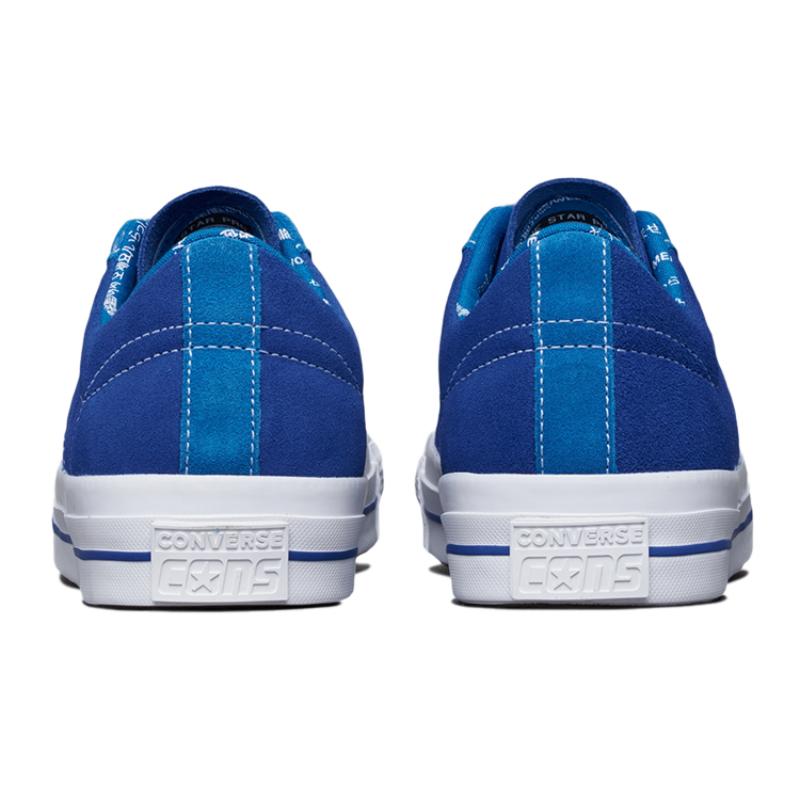 Converse One Star Pro Rosen Retro Casual Non-slip and Abrasion Resistant Low-Top Board Shoes Unisex Ocean Blue