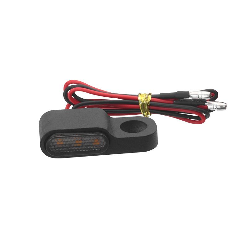 2Pcs Motorcycle Led Mini Turn Signals 12V Aluminum Moto Scooter Handlebar Indicators Lights Blinker Amber Flasher Taillight
