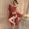 Fan Lei, sexy underwear court retro belly pocket seduces Hanfu embroidered perspective uniform 722