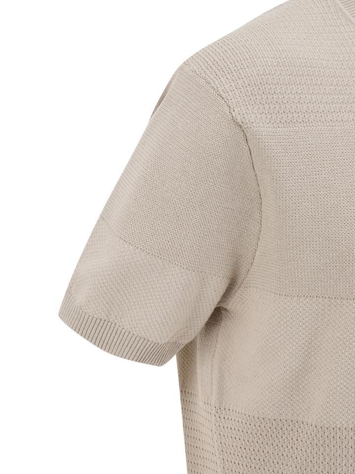 ZIOZIA Men'S) Miracle Block Knit Short Sleeve Sweater_Aaf2Er1102Be