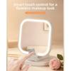 Touch Control Dimmable LED Makeup Mirror Bedroom Dressing Mirror  for Handheld,Tabletop&Travel