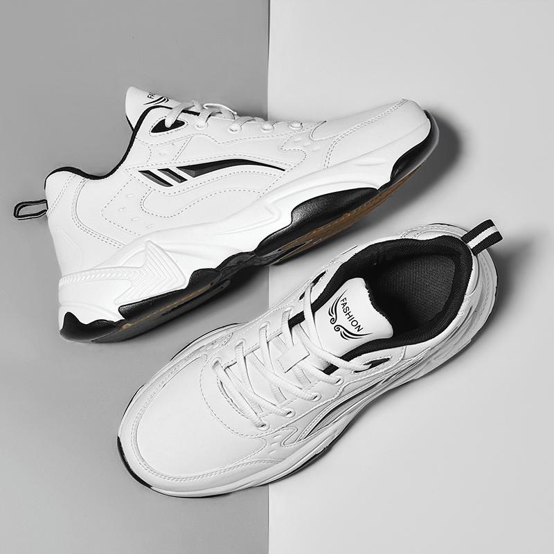 Fashion SYTK PU Leather Sneakers Men Casual Shoes Sports Boys Pure Black Plus Big Size 47 48 Tenis Masculino Shoes