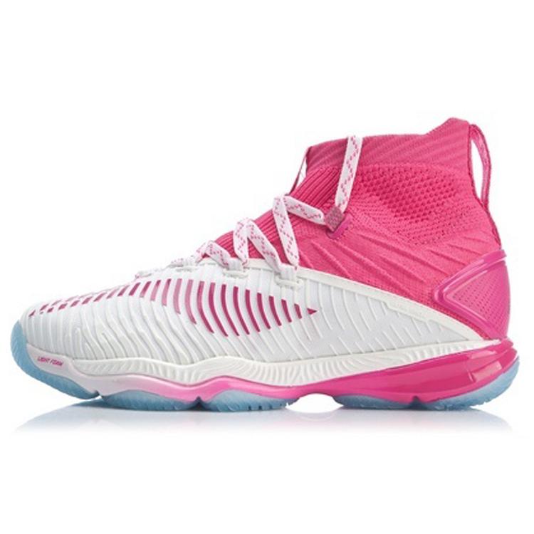 

New LiNing Ranger Chameleon 3.0 Abrasion Resistant Breathable Mid Top Badminton Shoes Women s Beauty Pink AYAP002-3 37