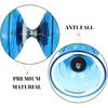 Triple Bearing Diabolo Transparent Chinese Yoyo for Elderly and Kids Fitness, Soft TPU Material, Assorted Colors, 5.78 X 5.03 Inches, Smooth