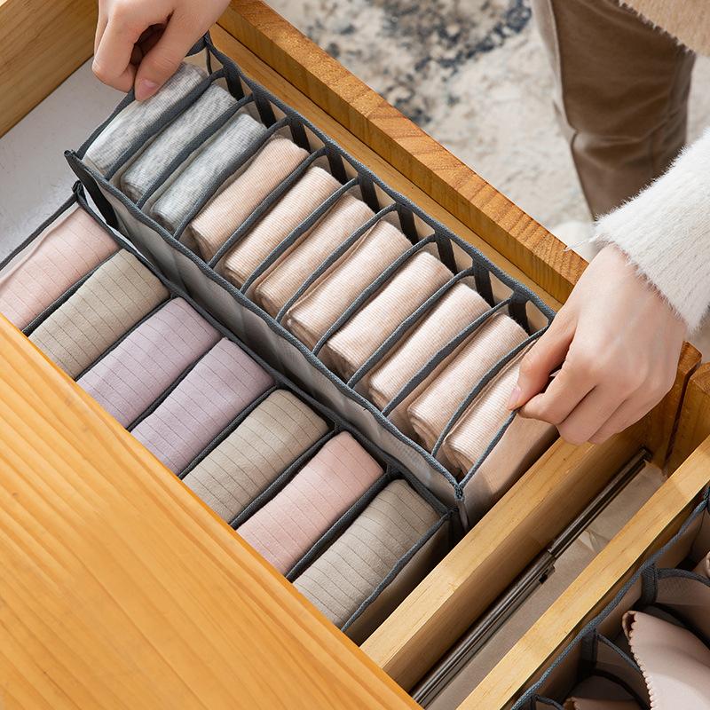 Closet Organizer For Underwear Socks Home Cabinet Divider Storage Box Drawer Organizers Bra Socks Storage Organizer Box
