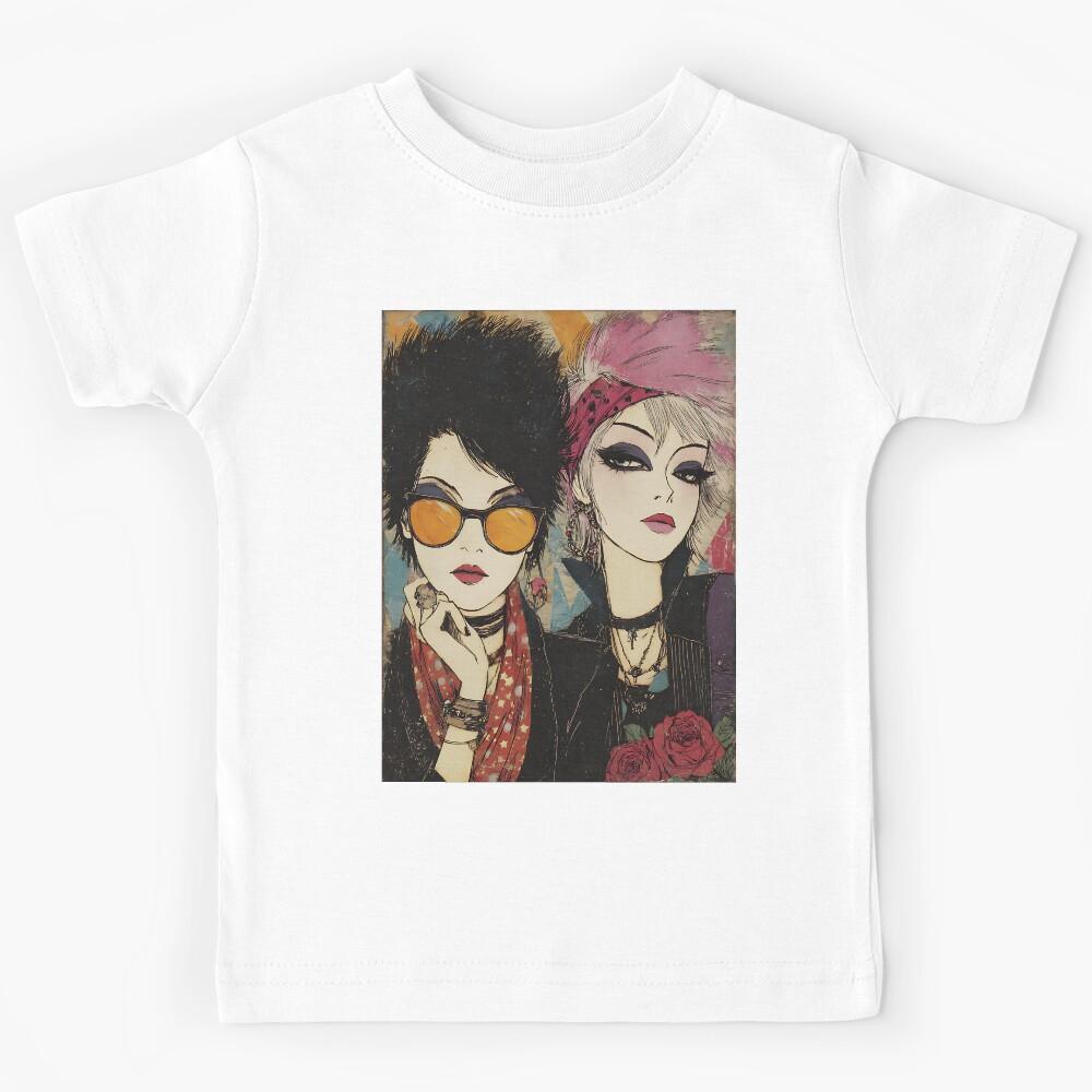 Iconic Glam Rock Fashion Aesthetic Kids T-Shirt 100