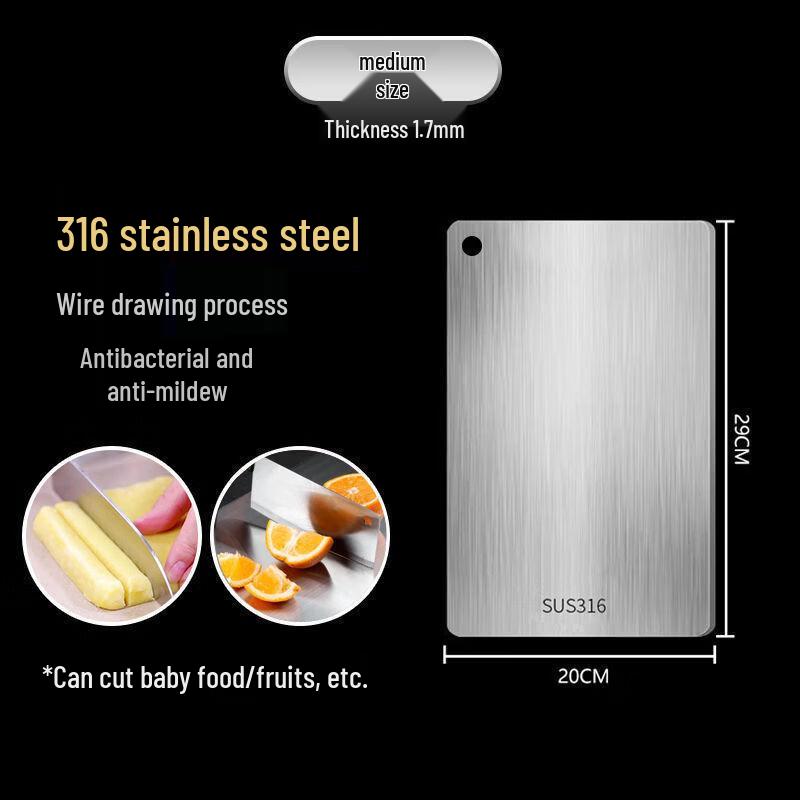 SPACEXPERT Stainless Steel Cutting Board