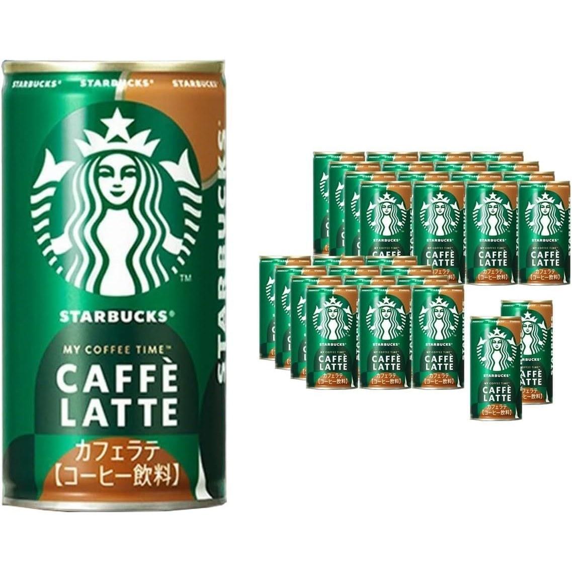 Клиент Starbucks МОЕ КОФЕЙНОЕ ВРЕМЯ Кафе Латте 185 г 30 банок Suntory Покупка коробкой Подарок (185г30 Латте)