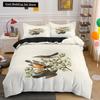 Cartoon Bird Print King Queen Duvet Cover Colorful Cute Pet Birds Bedding for Adult Fashion Animal 2/3pcs Polyester Quilt Cover