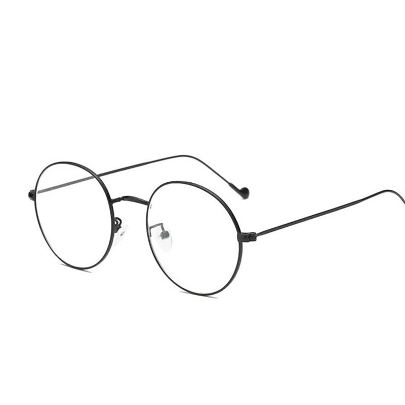 

Black Frame Round Prescription Glasses Anti Blue Light/Photochromic/ Myopia/Hyperopia/Progressive/Optical Eyeglasses Women Men Single Version&1.56&Anti Blue Ray чорний