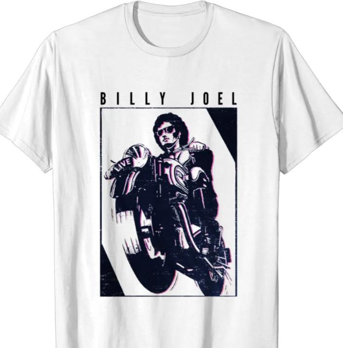 Billy Joel Ride T-Shirt Short Sleeve Merch Gift For Fans S-5Xl Unisex T-Shirt