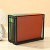 Metal Desktop File Organizers Magazine Book Organizers Storage Case Detachable Stackable for School Office Supplies