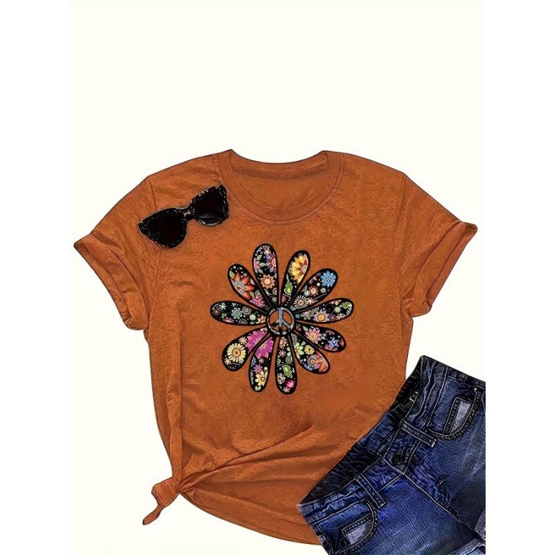 Cross-border European and American Clothing Round Neck Pocket Short-sleeved Casual Loose Top Bottoming Short-sleeved T-shir