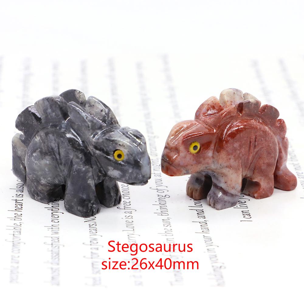 Mini Animals Frog Figurine Ornament Natural Shoushan Stone Carving Healing Crystal Fish Dinosaur Statue Room Desk Crafts Decor