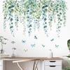 Flower Plants Wall Stickers Home Decoration Bedroom Adhesive Decals Wallpaper