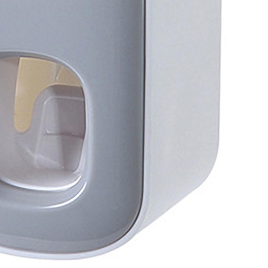 Toothpaste Dispenser Automatic Toothpaste Machine Wall Mount Bathroom Accessories With 2 Toothpaste SqueezersGray