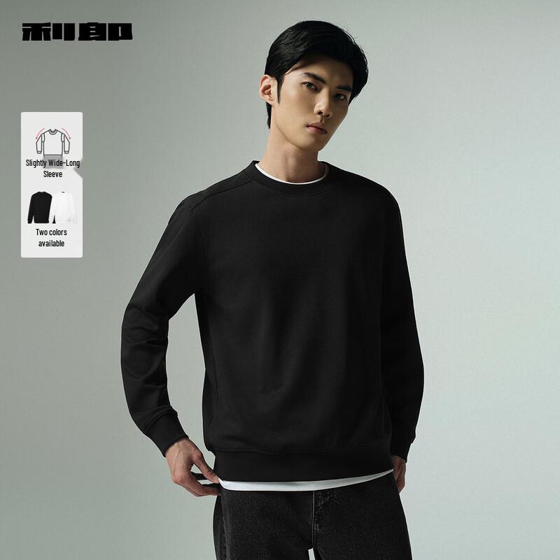 

Lilang Men s Textured Grid Loose-Fit Crewneck Sweatshirt 5XL