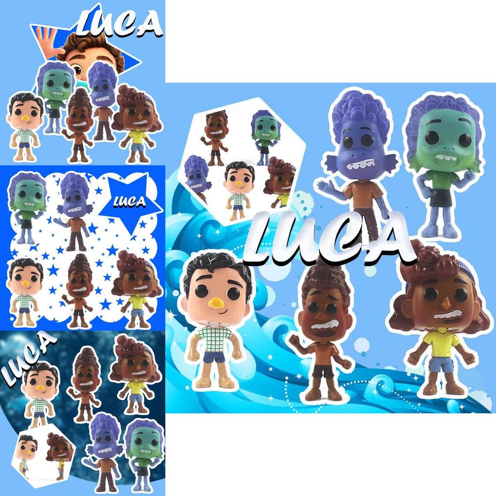 Colorful Pixar Luca Figures Set Perfect For Cake Toppers And Collectors