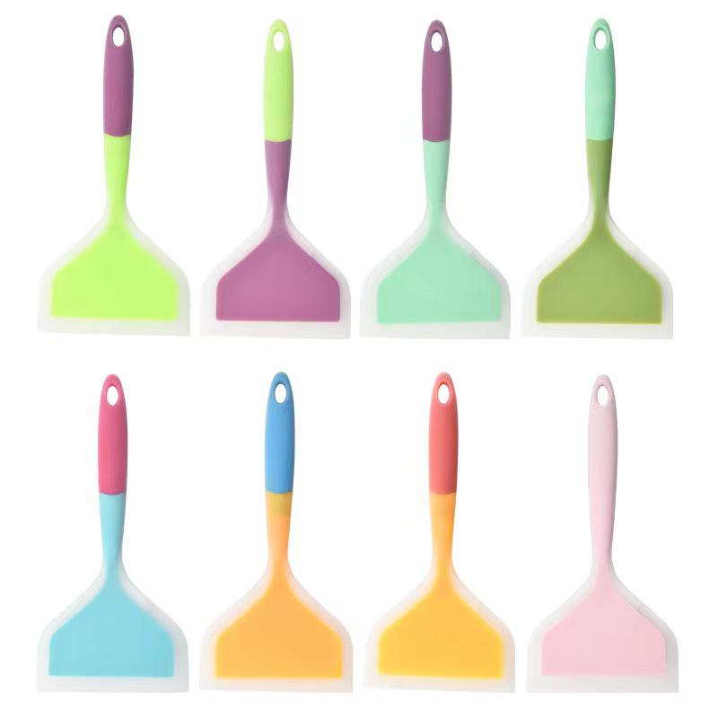 Tamagoyaki Non-Stick Silicone Spatula – Wide Surface, Anti-Slip, Anti-Scald Kitchen Tool.