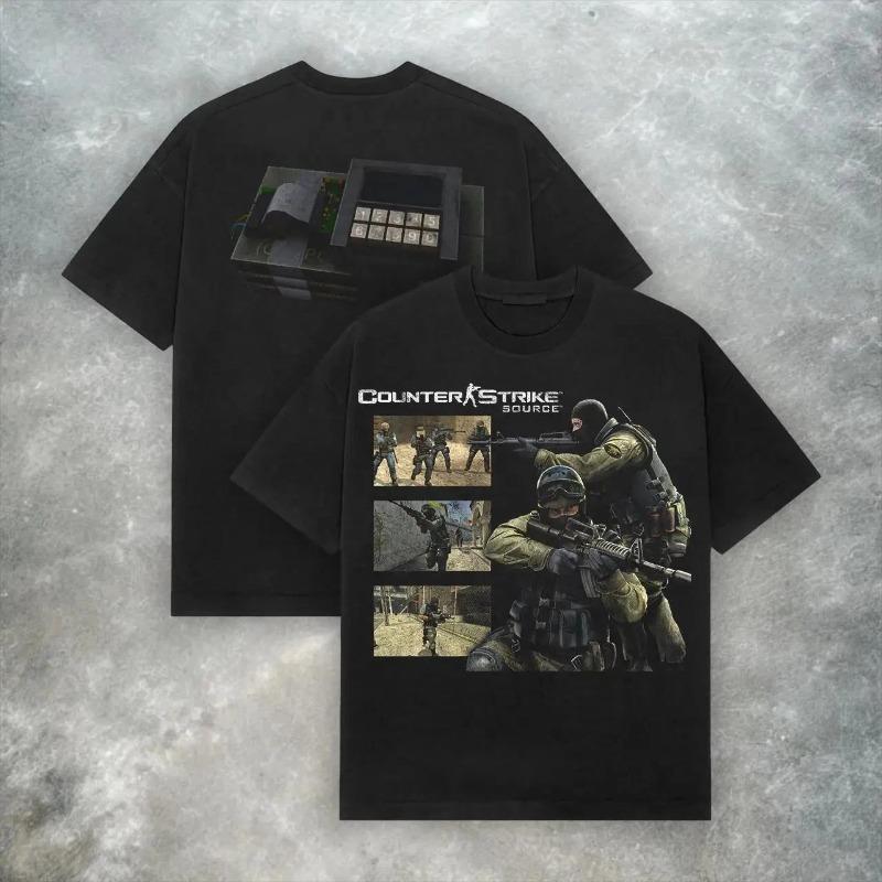 Counter Strike Herní Téma Unisex Tričko Letní Nové Retro Volnočasová Móda Unisex Tričko