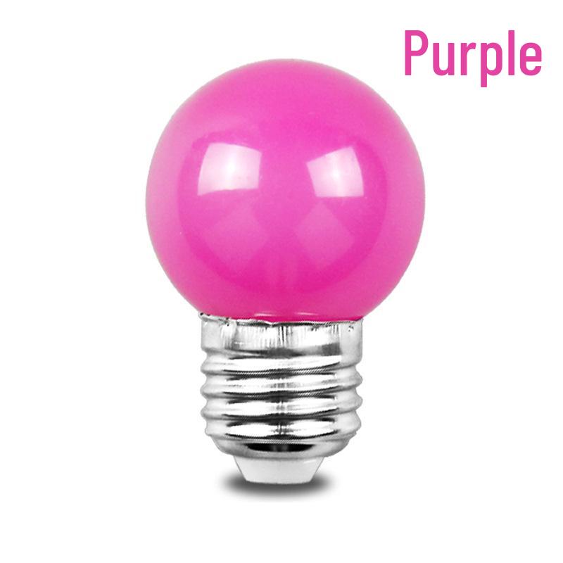 

Світлодіодна лампочка-ліхтар різних кольорів - Цоколь E27: Червоний, Зелений, Синій, Жовтий, Помаранчевий, Рожевий, Фіолетовий - Декоративна Енергозберігаюча Лампа для Атмосфери Бару та KTV фіолетовий