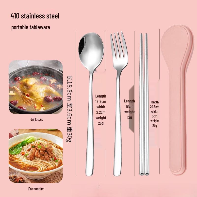 Ruhan 316 Stainless Steel Portable Cutlery Set