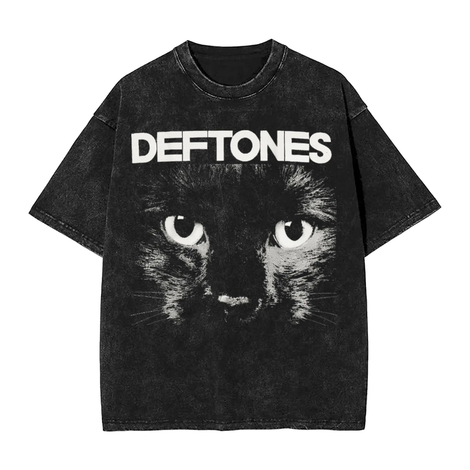 

Новинка Чоловічий одяг Ohms Білий Поні Deftones Рок-гурт Праний Короткий рукав Круглий виріз Y2k Футболка Чоловічий одяг Camisetas L
