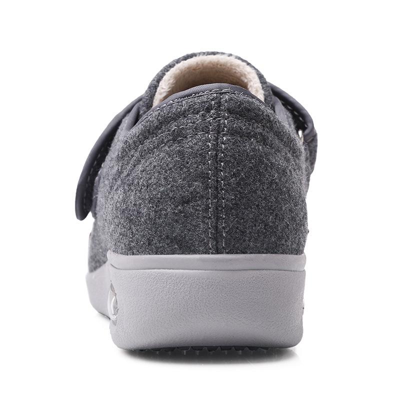 Herbst- und Winter-Herrenschuhe mit Klettverschluss, warme Herrenschuhe zum Gehen