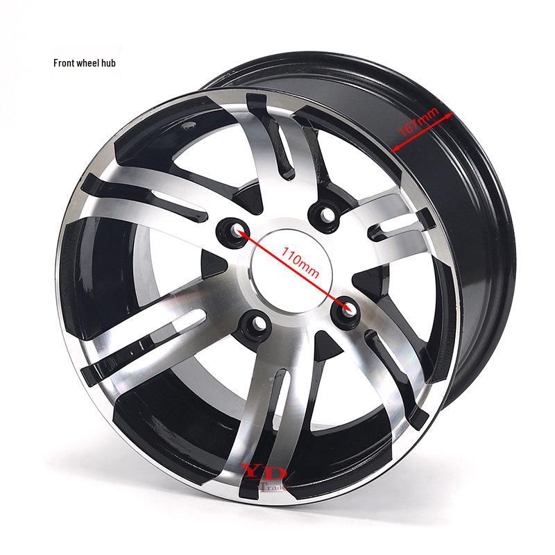 12" Aluminum Alloy Wheels for ATV Beach Karting - Set of 25x8-12 & 25x10-12 Rims