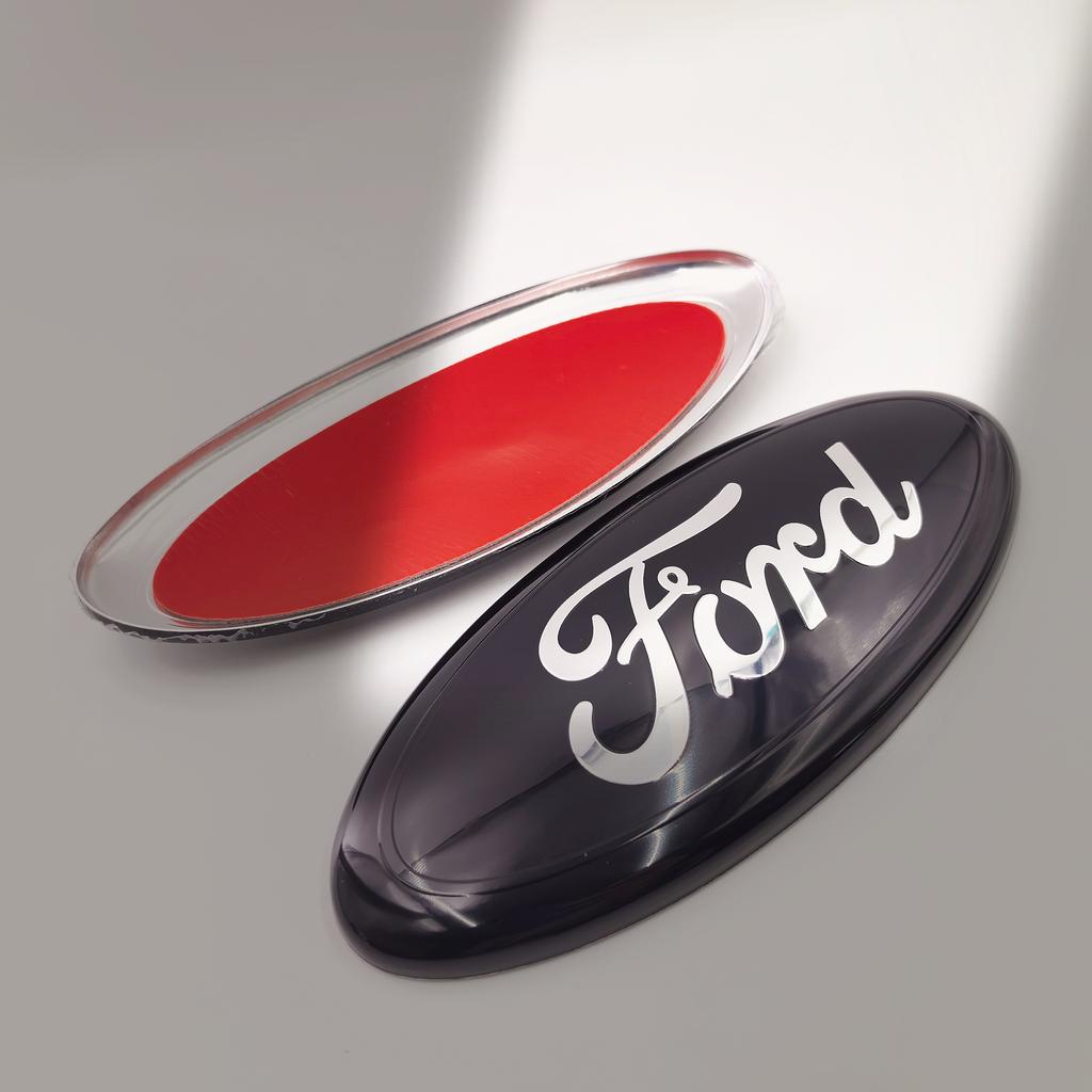AJF1 forFord Fiat Car Front Hood Emblem Bonnet Badge Rear Trunk Badge Car Front Hood Bonnet Badge 223x90mm Rear Trunk Emblem