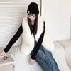 Imitation fox fur, vest, women's light fashionable vest, autumn and winter new short vest, thin vest