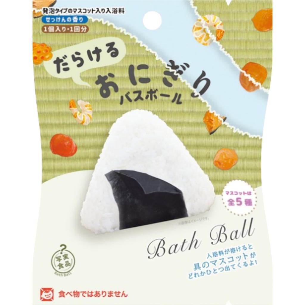 Set of 6 Foaming Net Nor Corporation Bath Realistic Food Dararuru Onigiri Bath Balls with Bath Carbonated Bath Food Includes Foaming Net for