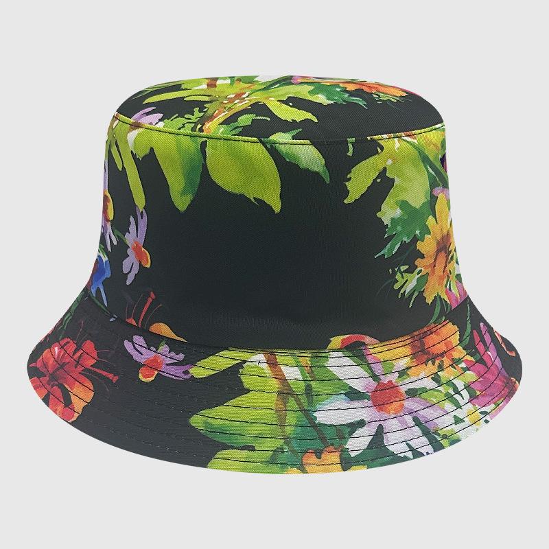 Dye Tie Fisherman Hat Uv Protection Assorted Colors Print Butterfly Cat Leaf Cap