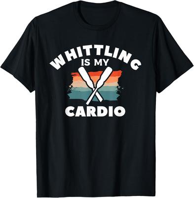 Whittling Is My Cardio Woodworking Woodcarving Gift Unisex T-Shirt