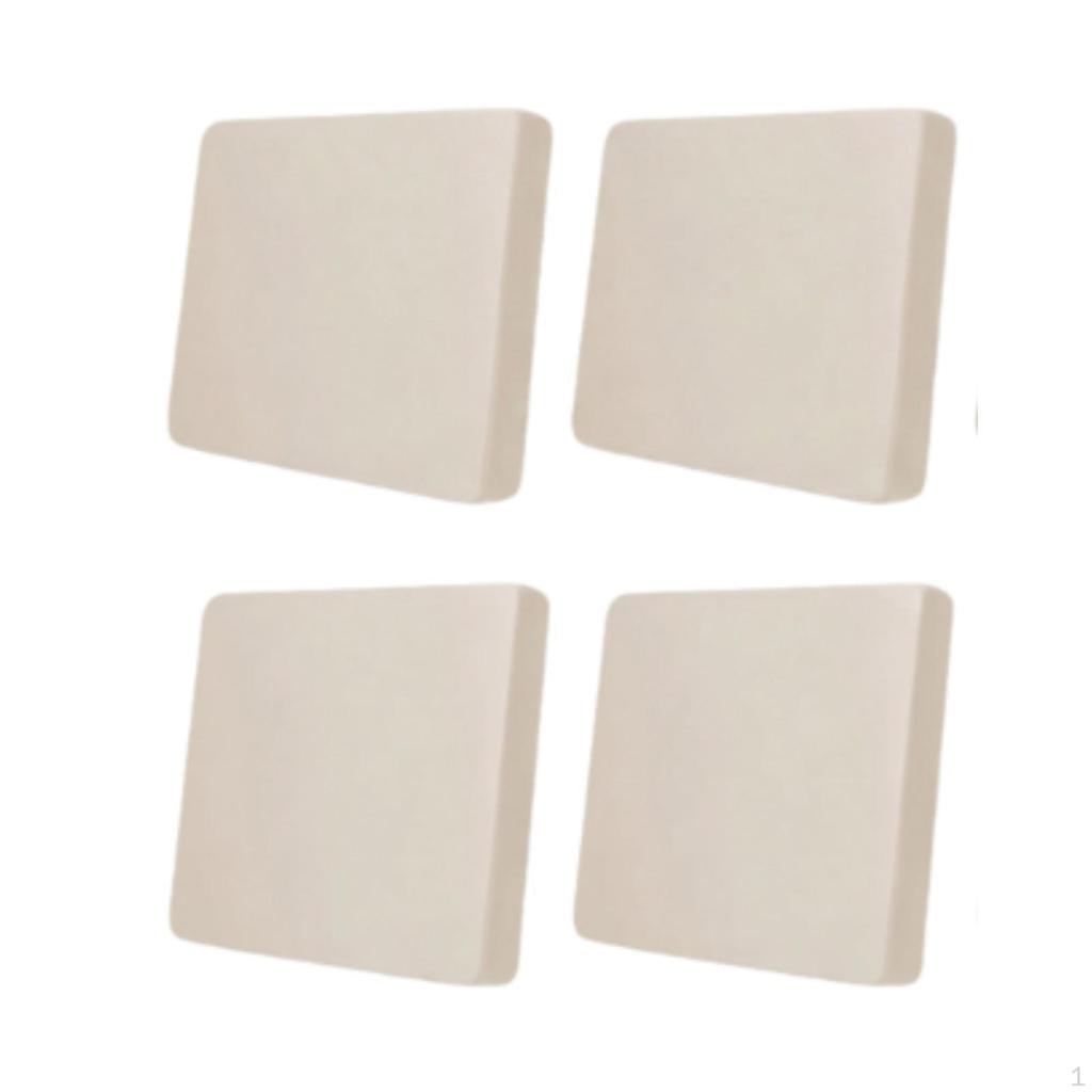 4 Stück Sofakissenbezug Elastisch Dekorativ Outdoor Stretch Sofa Sitzschoner Überwurf Milch